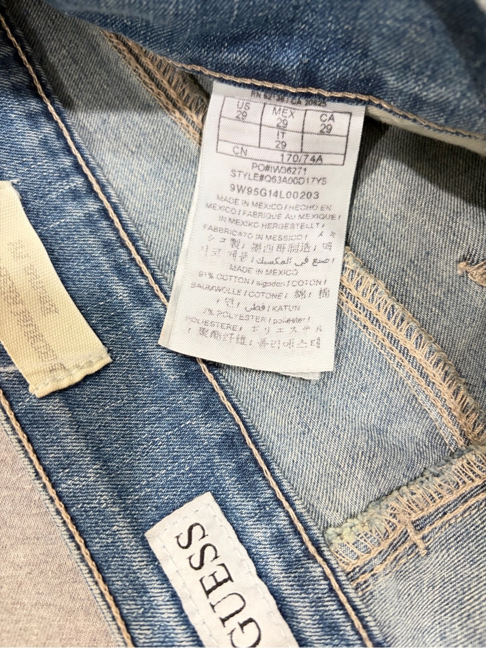 Guess Light Blue High-Rise Ankle Jeans - Picture 5 of 5